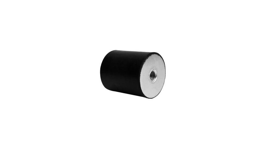 Cylindrical Anti-Vibration Mount, 403kg, M12, Rubber